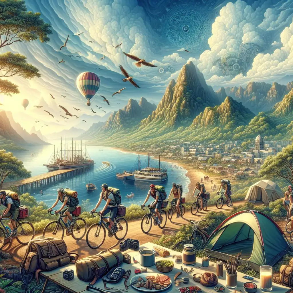 Bike travel adventures. Bike travel adventures for body, budget, and time